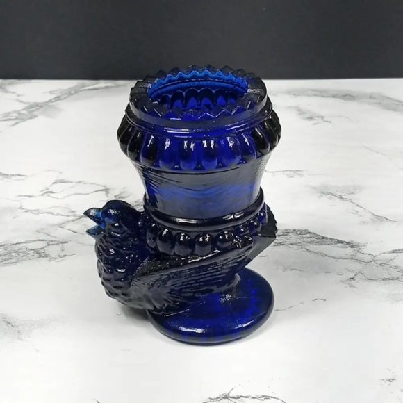 Degenhart Glass Bird Toothpick Trinket Paperweight Vintage - Picture 3 of 7